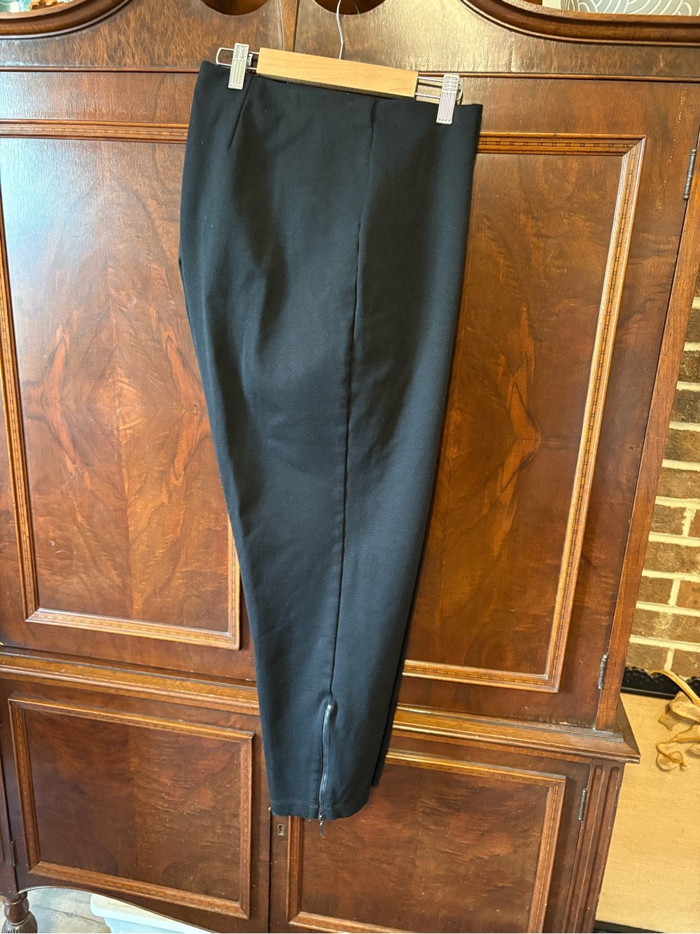 Eileen Fisher Black Cropped Tapered Pants